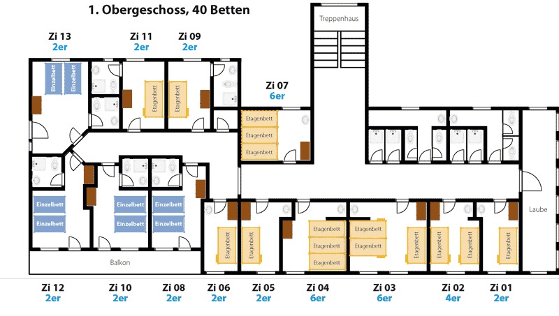 Zimmerplaene Baergsunne 1 OG